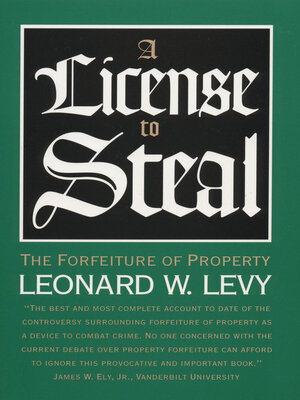 cover image of A License to Steal